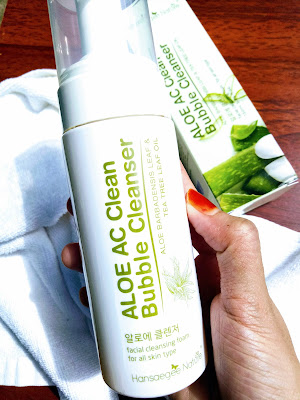 ALOE AC BUBBLE CLEANSER, GIFT REVIEW, HANSAEGEENATURE, NATURE SKINCARE PRODUCT, PAID REVIEW, REVIEW, REVIEW PRODUCT, SKINCARE KOREAN, tips kecantikkan, 