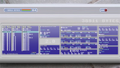 Interfaz gráfica de usuario del programa Odo Synths 38911 Bytes v2.0, es una foto del teclado de un ordenador antiguo al que se le han añadido cosas