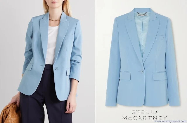 Princess Caroline wore Stella Mccartney Sky-blue Blazer