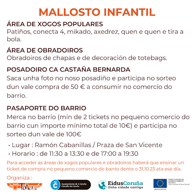 Magosto Infantil Mallosto A Coruña