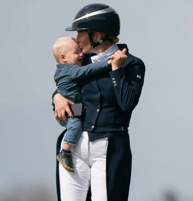 Zara Tindall, Mike Tindall, Mia, Lena Elizabeth and Lucas visited Burnham Market Eventing Centre in Norfolk