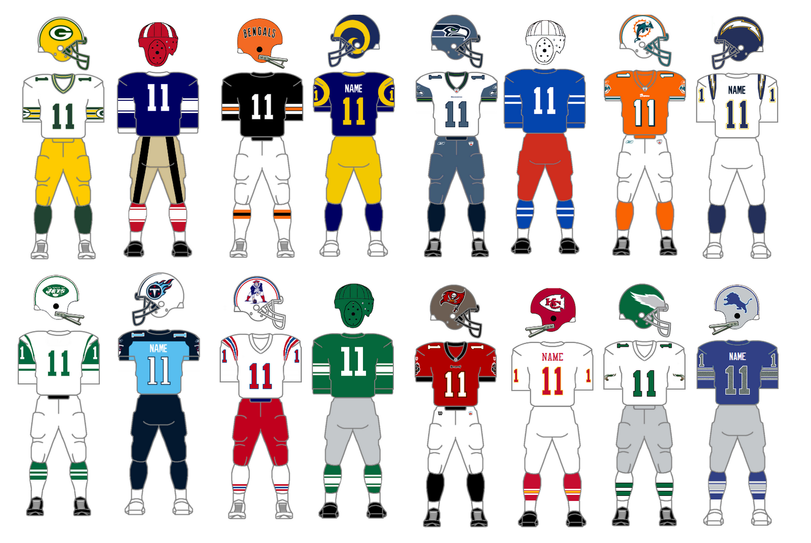 ... it is time to bring you another group of uniform matchups to vote on