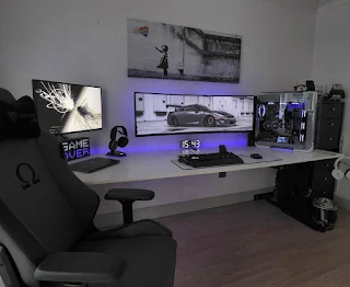 PC Gaming Room Idea For Big Room