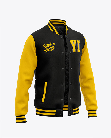 Download 15+ Mens Varsity Jacket Mockup Front View Baseball Bomber Jacket Pictures