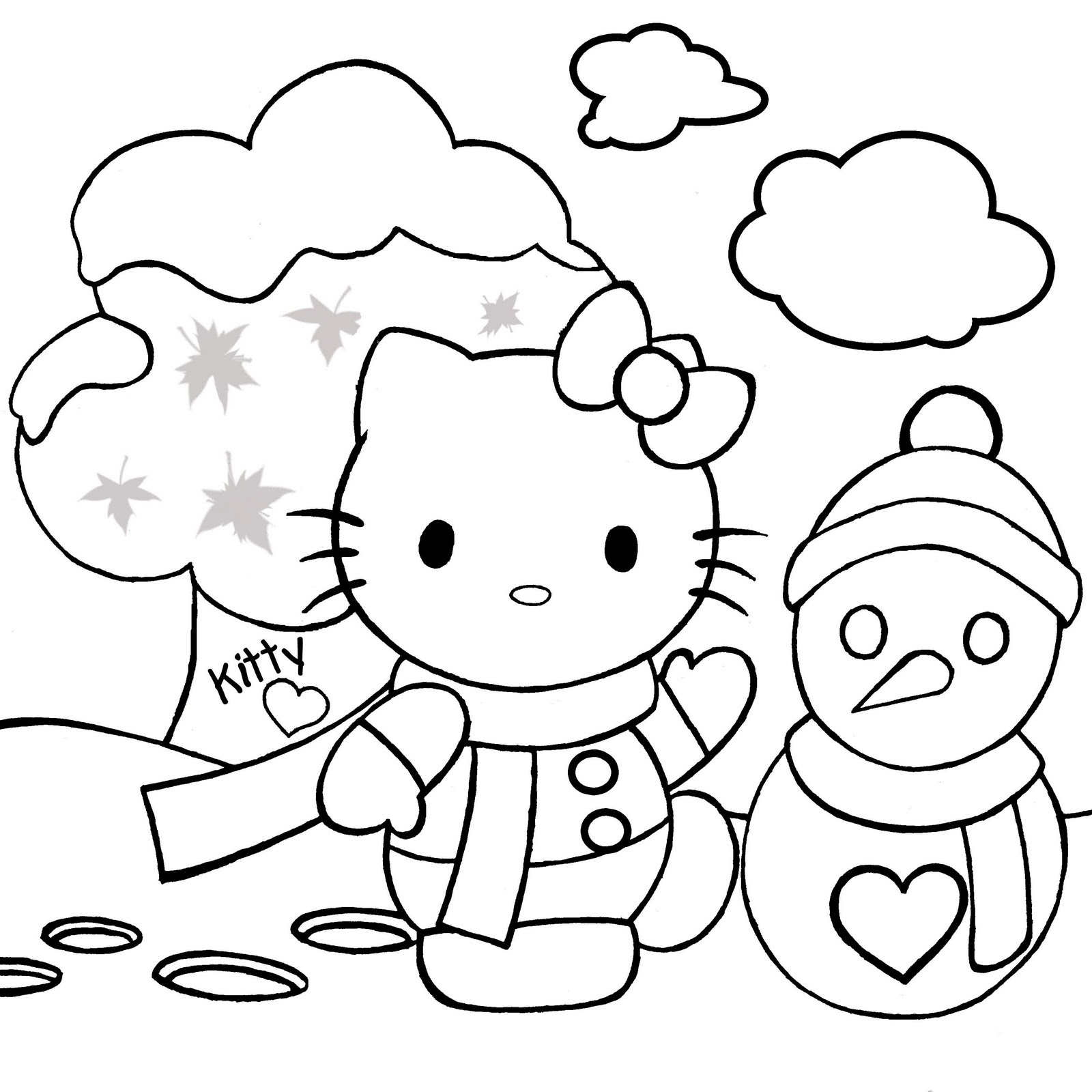 Download Hello Kitty Christmas Coloring Pages #1 | Hello Kitty Forever