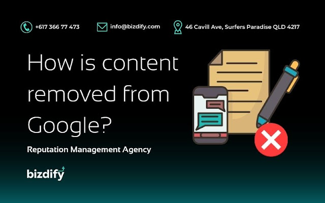 How is content removed from Google - Bizdify