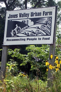 jones valley urban farm sign