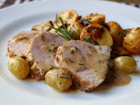 How Not to Make Roasted Pork Loin with Grapes and Rosemary Cream Sauce