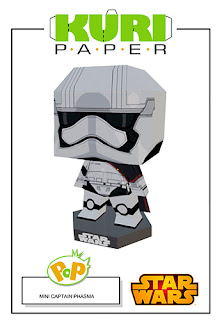 Kuri Paper - Pop Mini Funko Captain Phasma Star Wars Papercraft