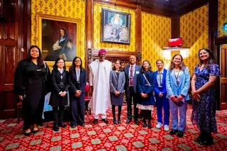 PHOTOS: Sanwo-Olu, Wife Meet Queen Camilla At Commonwealth Essay Awards