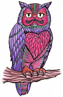 Draw Yonni-Gagarine : Owl Cat Face