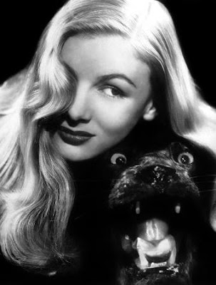 Veronica Lake and a deceased feline.