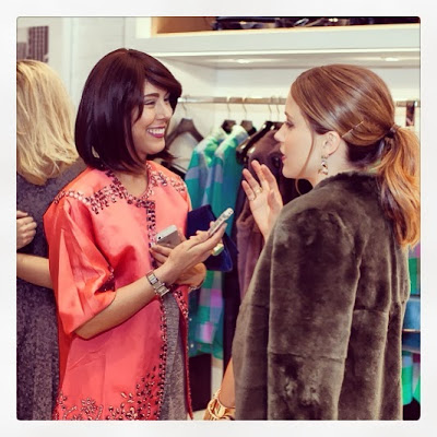 Fashion Junkie, Jessica Moazami, interviewing One Tree Hill star Sophia Bush at Coach's launch party. 