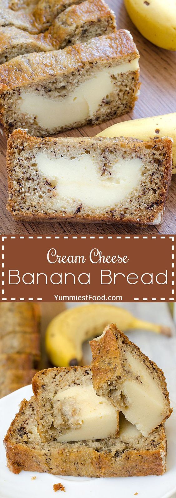 Cream Cheese Banana Bread - light, moist and delicious! Cream Cheese Banana Bread - one of the best breads you will ever make! Perfect for breakfast, snack and dessert!