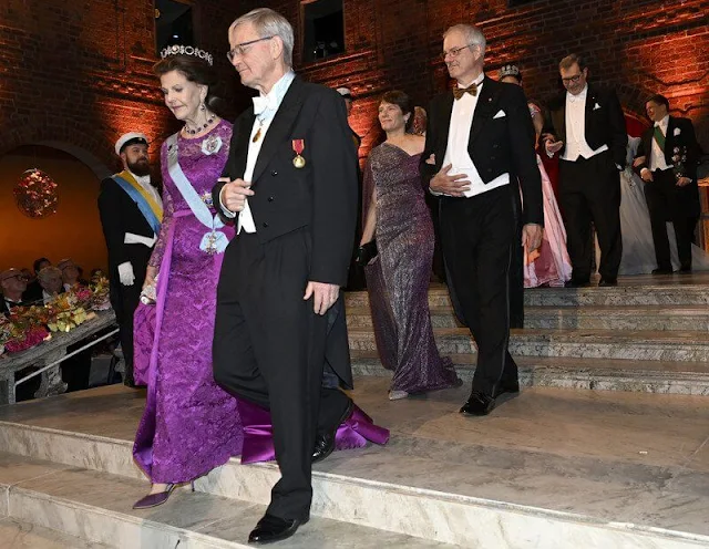 Crown Princess Victoria wore a v-neck gown by Camilla Thulin Princess Sofia's gown from Ida Lanto