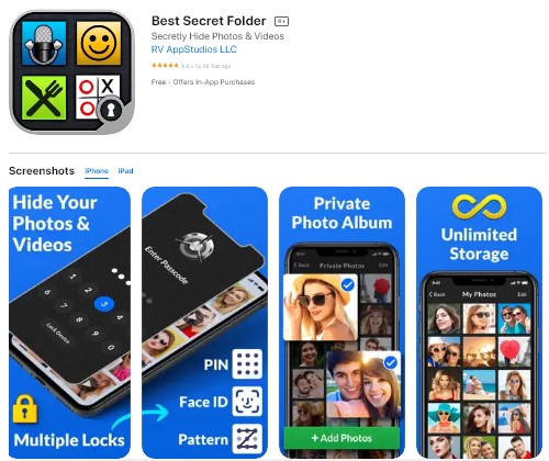 application to hide photos on iphone: best secret folder
