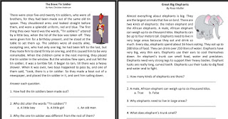 reading comprehension materials for grade 4 free download guro tayo