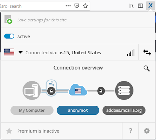 Anonymox tutorial in Mozilla Firefox browser