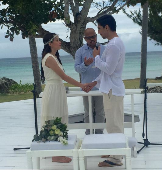 Christine Reyes and Ali Khatibi have finally exchanged vows on Wednesday! 