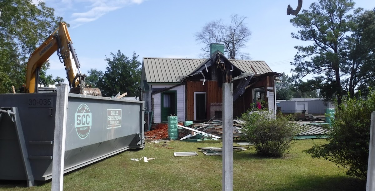 Lewis House  Demolition Begins