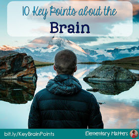 10 Key Points About the Brain: Here are ten key points from my research on brain based learning that have helped me as a teacher in the classroom.