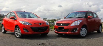 Suzuki Swift vs. Mazda2 Indonesia