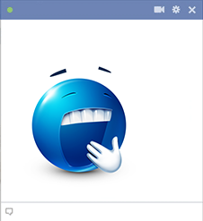 Yawning Blue Smiley for FB