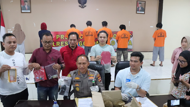 Ungkap Transaksi Sabu-sabu, Team Rajawali Polresta Gorontalo Kota Amankan Empat Warga Sulteng
