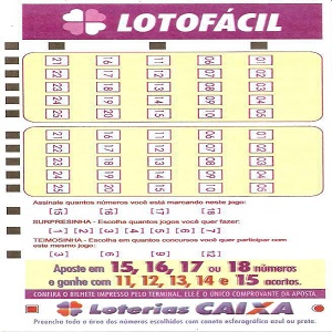Dicas e palpites Lotofácil 1610 prêmio R$ 1,7 milhão