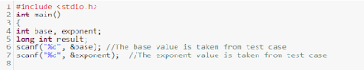 write a C program to find power of a number using while loops