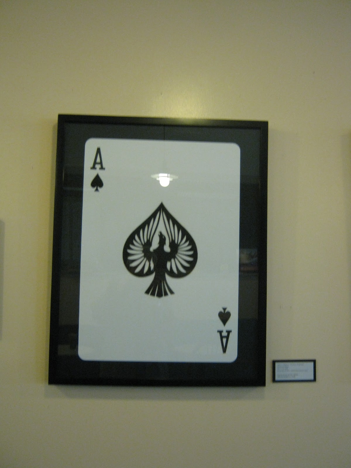 The ace of spades in the 2011 set of cards.