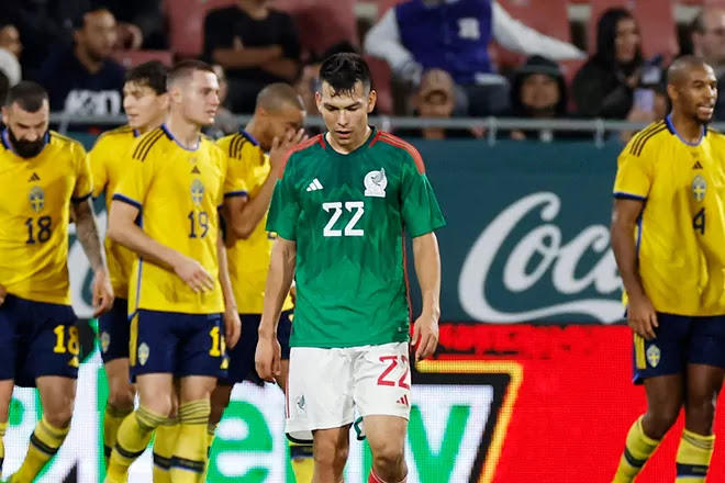 México vs Suecia: México cae ante Suecia en su último examen previo a Qatar 2022