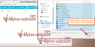 CARA MUDAH BLOCKIR PROGRAM DENGAN FIREWALL