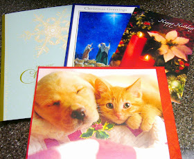 Christmas cards for Operation Christmas Child shoebox gifts
