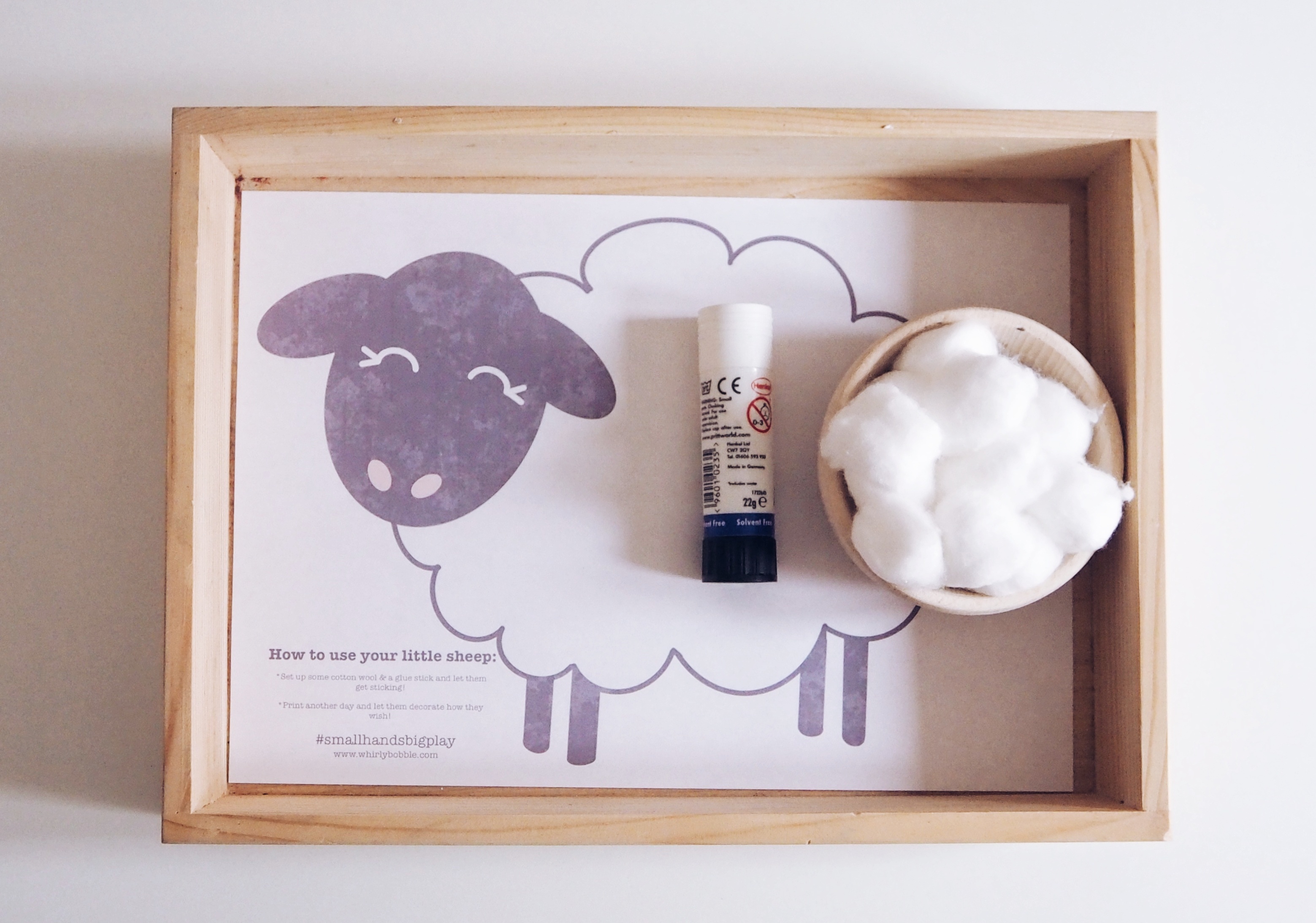 Montessori Sheep sticking activity