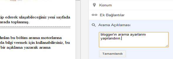 arama-açıklaması