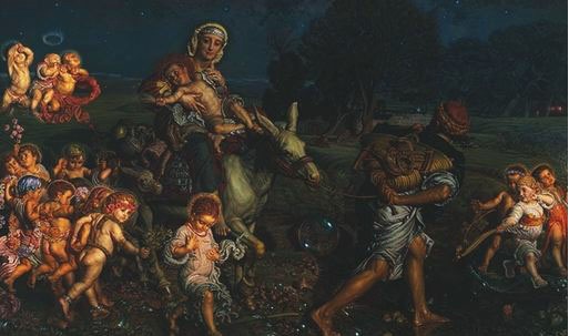 TriumphOfTheInnocents-WilliamHolmanHunt-1883-4.jpg (513×303)