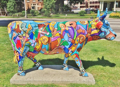 Cow Parade - Music COW Extravaganza Street Art in Harrisburg, Pennsylvania