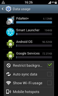 restrict apps from running background