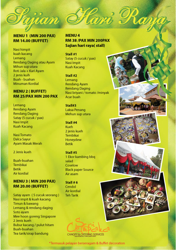 Hot Catering: Menu Sajian Hari Raya 2012