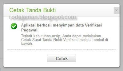 Cara Cetak Ulang Tanda Bukti VerVal Level 1 PTK oleh Operator