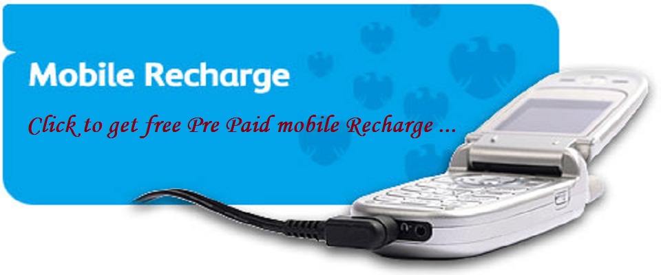 Get free pre paid mobile recharge code coupon and trick How to get free mobile recharge Idea Airtel Reliance Vodafone Tata Docomo