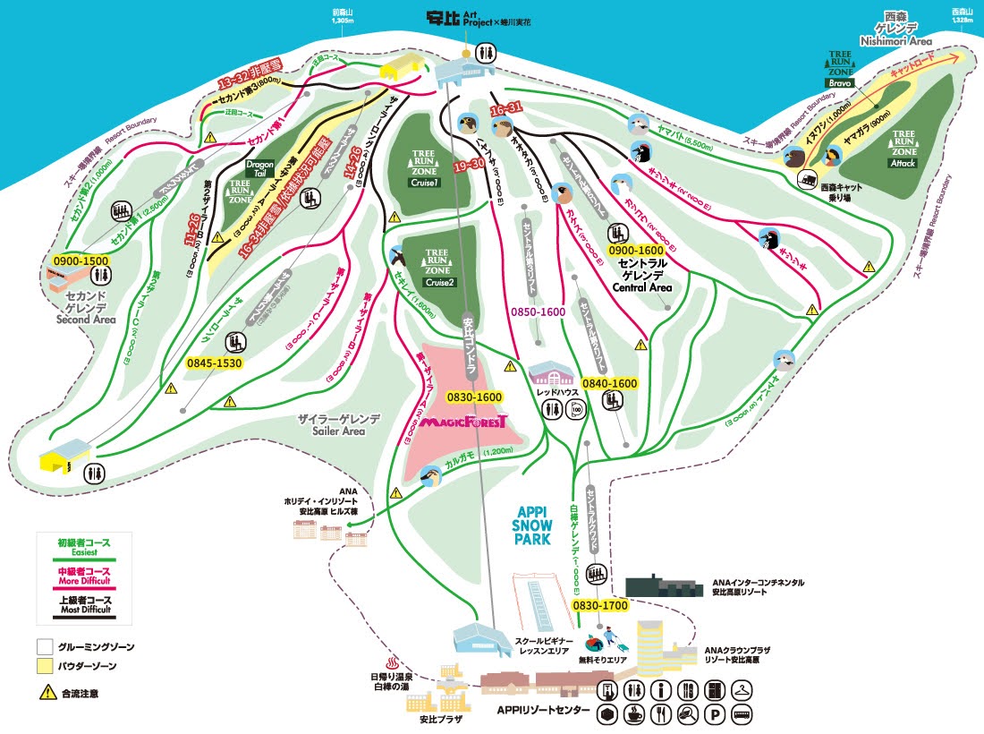 安比雪道圖