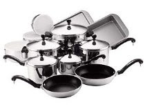 Farberware Classic Stainless Steel 17-Piece Cookware Set