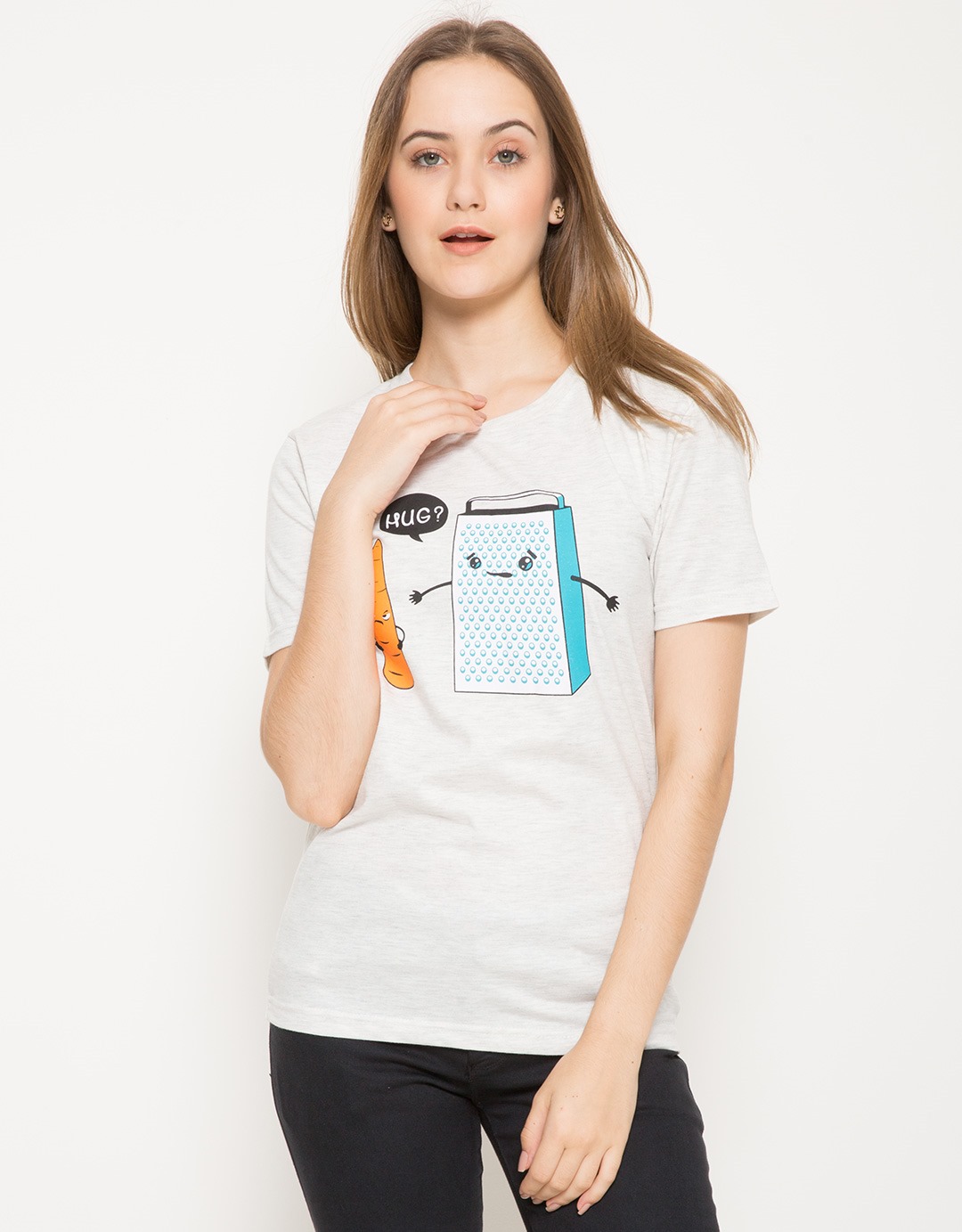 kaos--polo-shirt_super-t-lets-be-friend-t-shirt---abu-abu_1397242_2_74137
