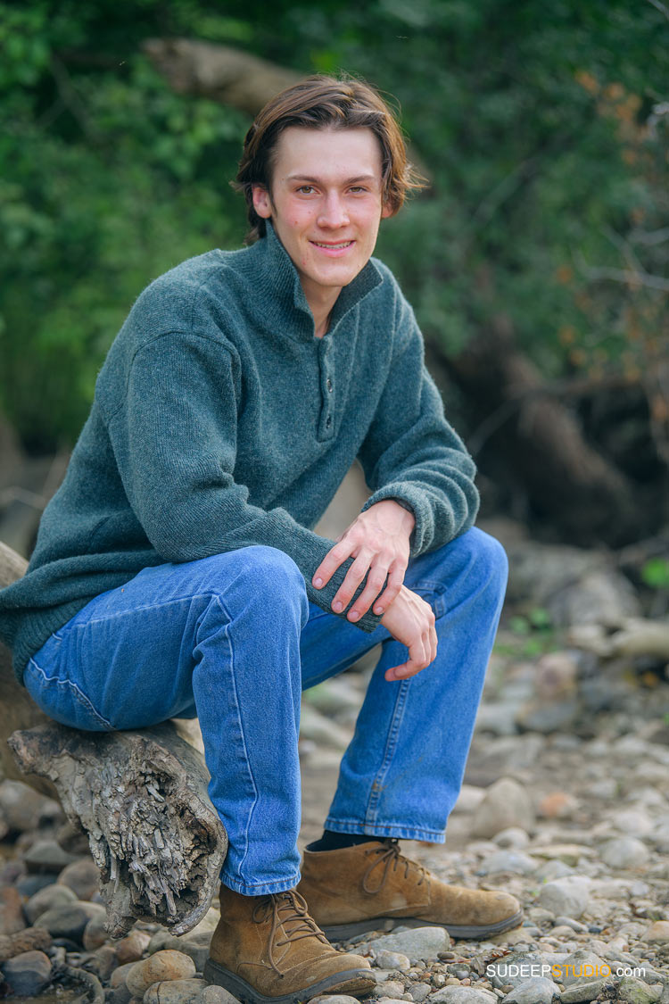 Ann Arbor Community High School Senior Pictures for Guys in Arboretum Nature by SudeepStudio.com Ann Arbor Senior Portrait Photographer