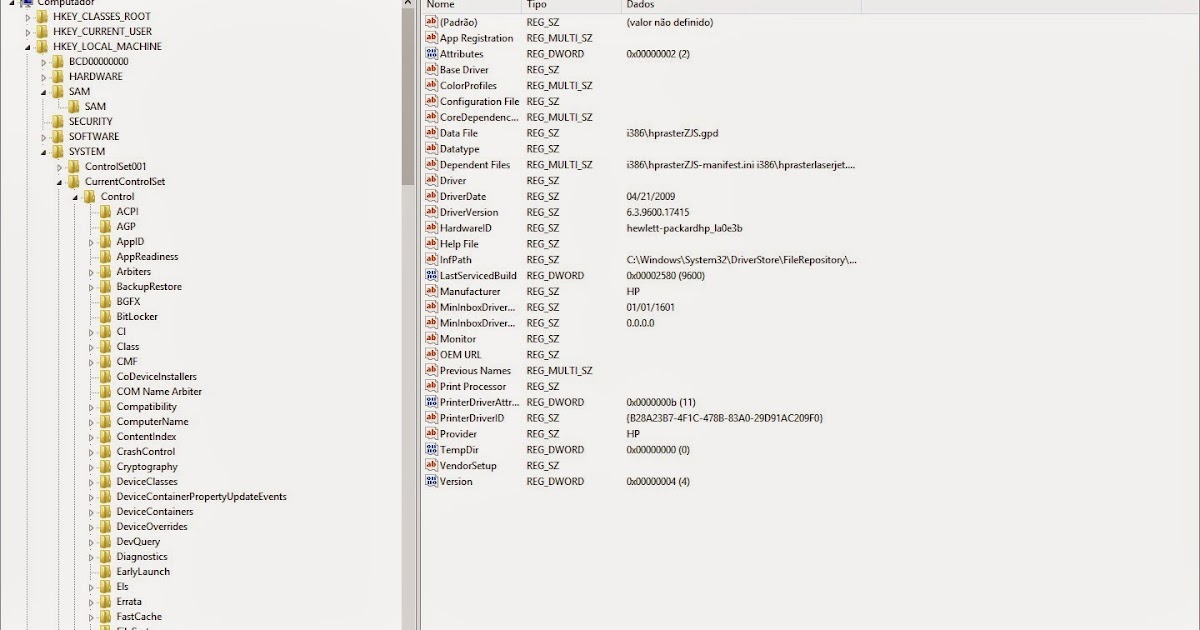 Remover Impressora Pelo Editor de Registro - REGEDIT