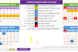 Download Kalender Pendidikan Paud (KB dan TK) 2019-2020