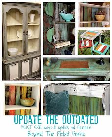 update outdated furniture http://bec4-beyondthepicketfence.blogspot.com/2014/09/updating-outdated.html