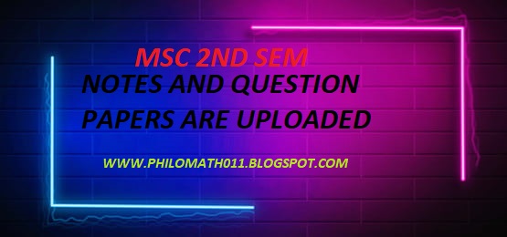 MSC 2ND SEM NOTES AND QUESTION PAPERS UPLOADED